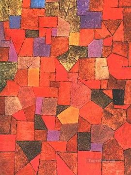 Paul Klee Painting - Mountain Village Autumnal Paul Klee